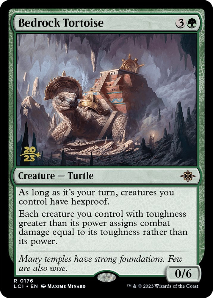 Bedrock Tortoise [The Lost Caverns of Ixalan Prerelease Cards] | Tabernacle Games