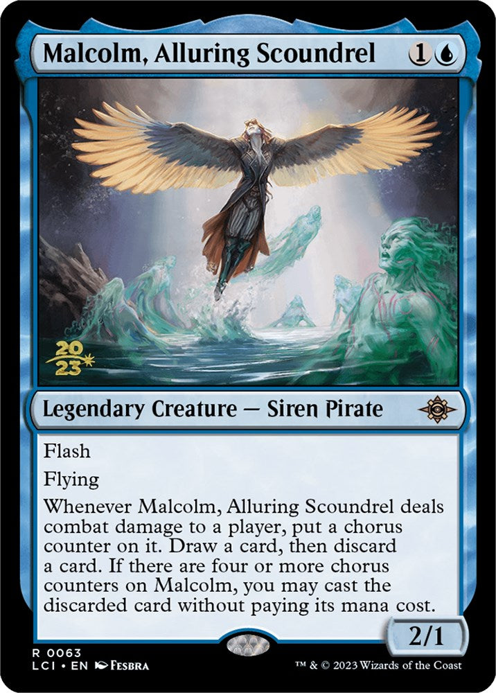 Malcolm, Alluring Scoundrel [The Lost Caverns of Ixalan Prerelease Cards] | Tabernacle Games