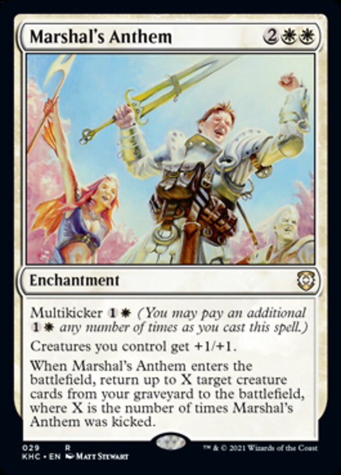 Marshal's Anthem [Kaldheim Commander] | Tabernacle Games