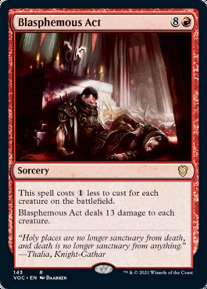 Blasphemous Act [Innistrad: Crimson Vow Commander] | Tabernacle Games