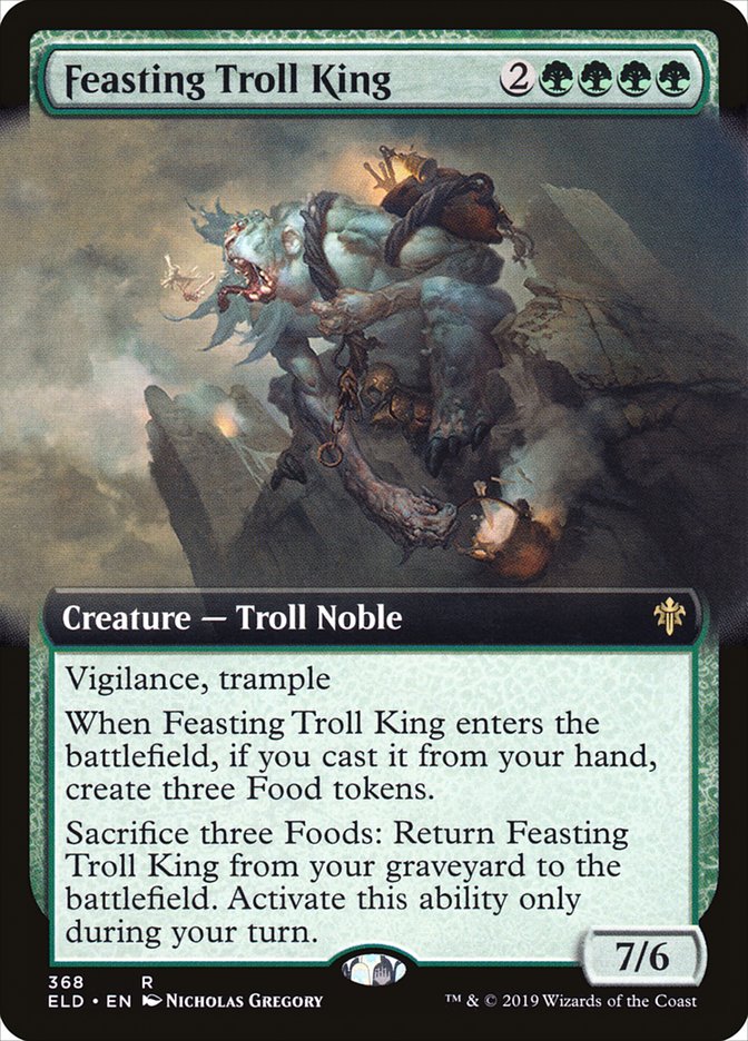 Feasting Troll King (Extended Art) [Throne of Eldraine] | Tabernacle Games