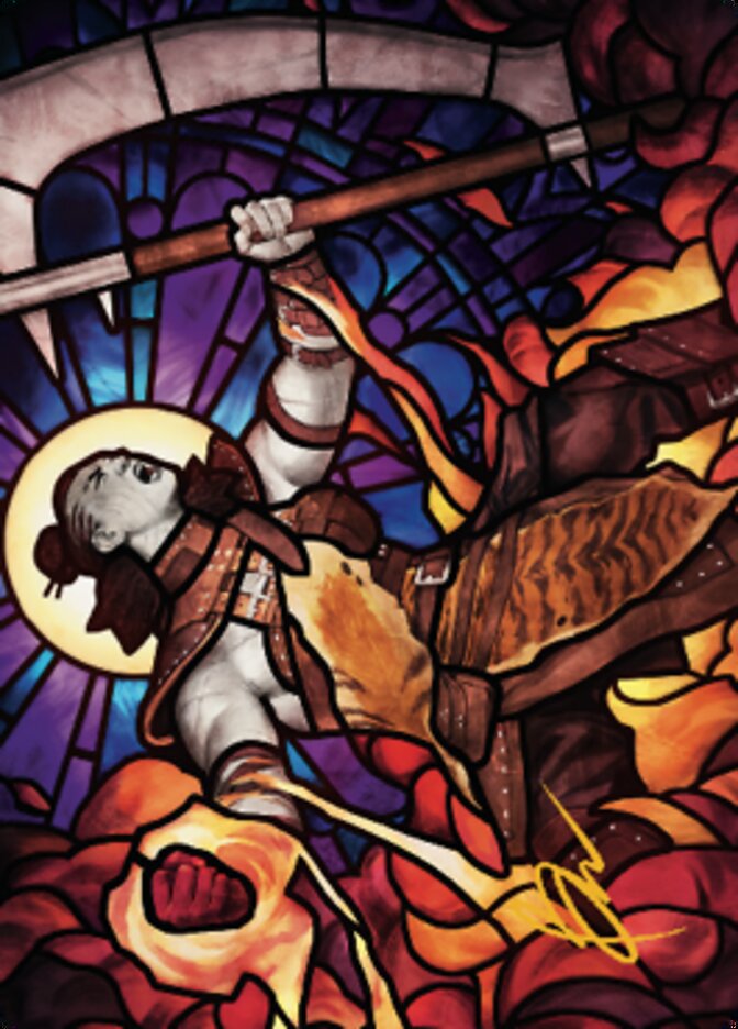 Garna, Bloodfist of Keld Art Card (Gold-Stamped Signature) [Dominaria United Art Series] | Tabernacle Games