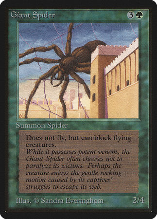 Giant Spider [Limited Edition Beta] | Tabernacle Games