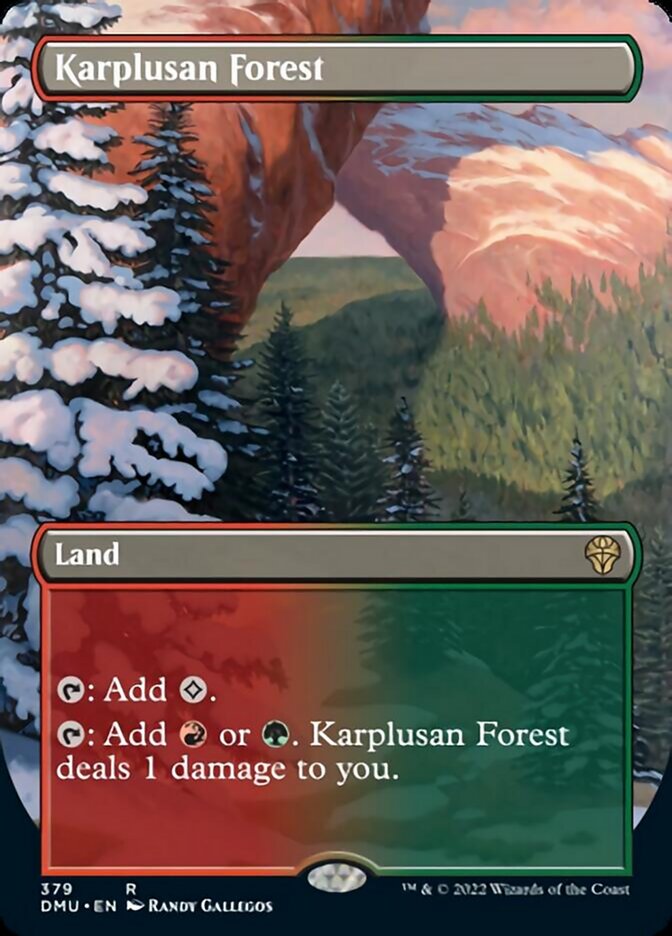 Karplusan Forest (Borderless Alternate Art) [Dominaria United] | Tabernacle Games