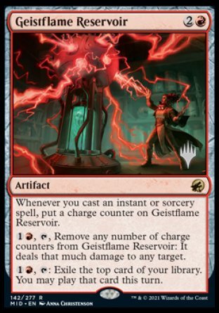 Geistflame Reservoir (Promo Pack) [Innistrad: Midnight Hunt Promos] | Tabernacle Games