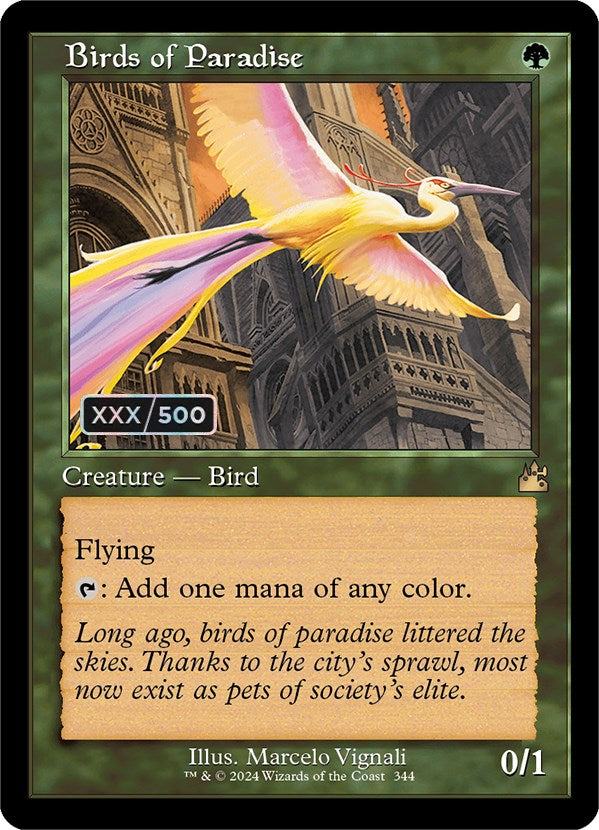 Birds of Paradise (Retro) (Serialized) [Ravnica Remastered] | Tabernacle Games