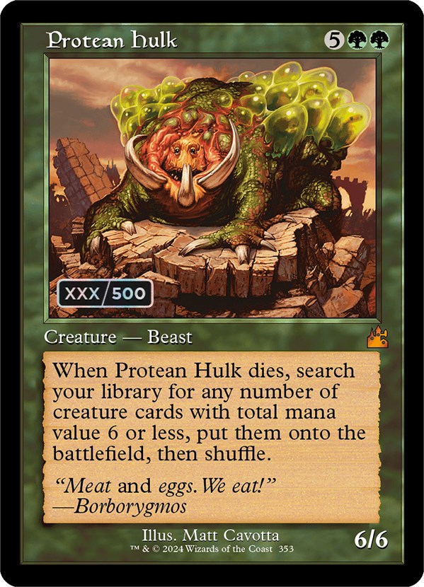 Protean Hulk (Retro) (Serialized) [Ravnica Remastered] | Tabernacle Games