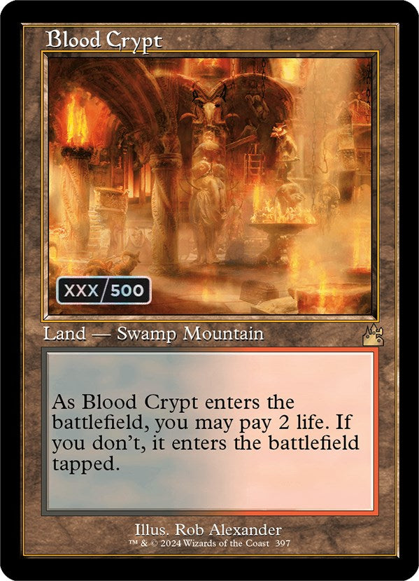 Blood Crypt (Retro) (Serialized) [Ravnica Remastered] | Tabernacle Games