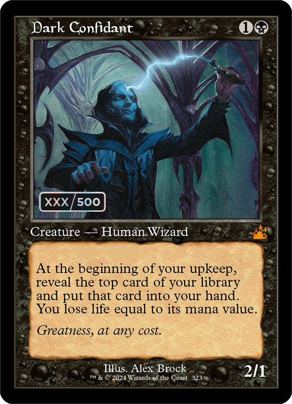 Dark Confidant (Retro) (Serialized) [Ravnica Remastered] | Tabernacle Games