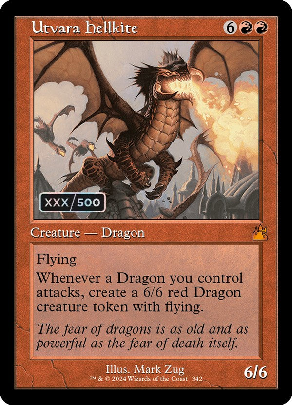 Utvara Hellkite (Retro) (Serialized) [Ravnica Remastered] | Tabernacle Games