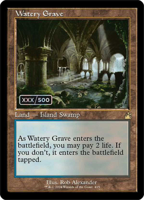 Watery Grave (Retro) (Serialized) [Ravnica Remastered] | Tabernacle Games