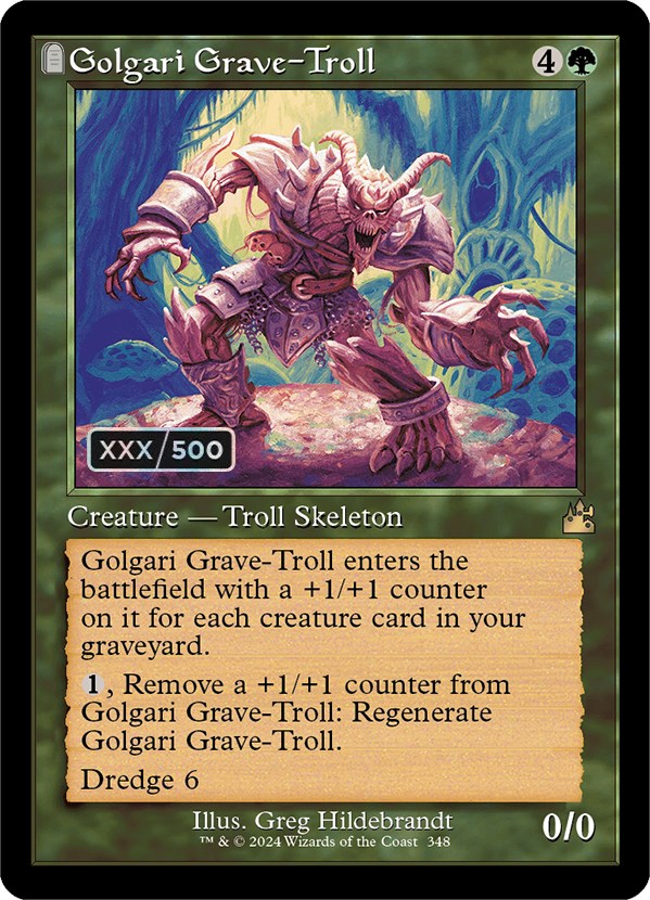 Golgari Grave-Troll (Retro) (Serialized) [Ravnica Remastered] | Tabernacle Games