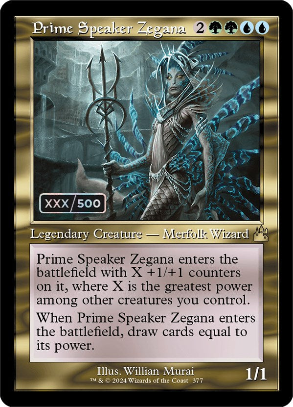 Prime Speaker Zegana (Retro) (Serialized) [Ravnica Remastered] | Tabernacle Games