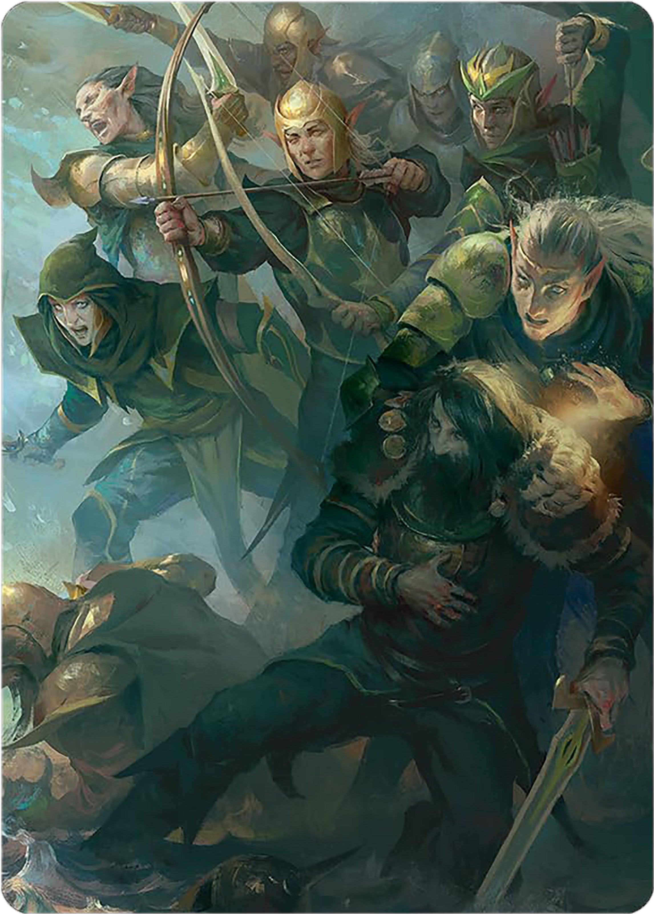 Galadhrim Brigade Art Card [The Lord of the Rings: Tales of Middle-earth Art Series] | Tabernacle Games