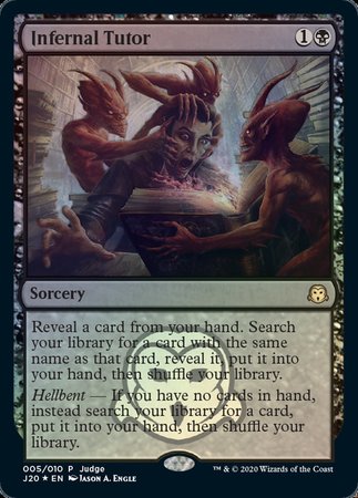 Infernal Tutor [Judge Gift Cards 2020] | Tabernacle Games