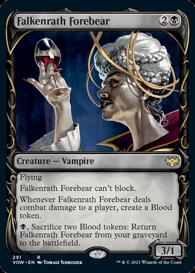 Falkenrath Forebear (Showcase Fang Frame) [Innistrad: Crimson Vow] | Tabernacle Games