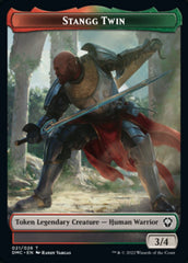Soldier // Stangg Twin Double-sided Token [Dominaria United Tokens] | Tabernacle Games