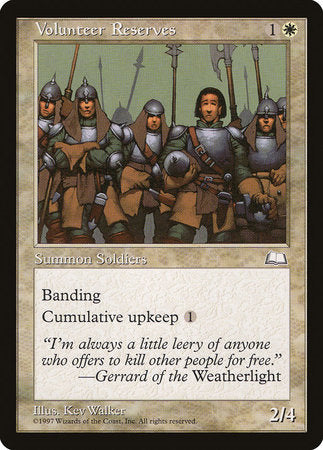 Volunteer Reserves [Weatherlight] | Tabernacle Games