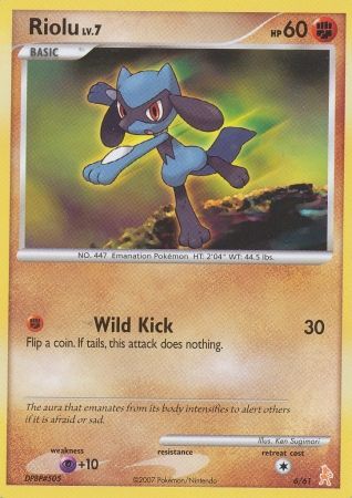 Riolu (6/61) [Diamond & Pearl: Trainer Kit - Lucario] | Tabernacle Games