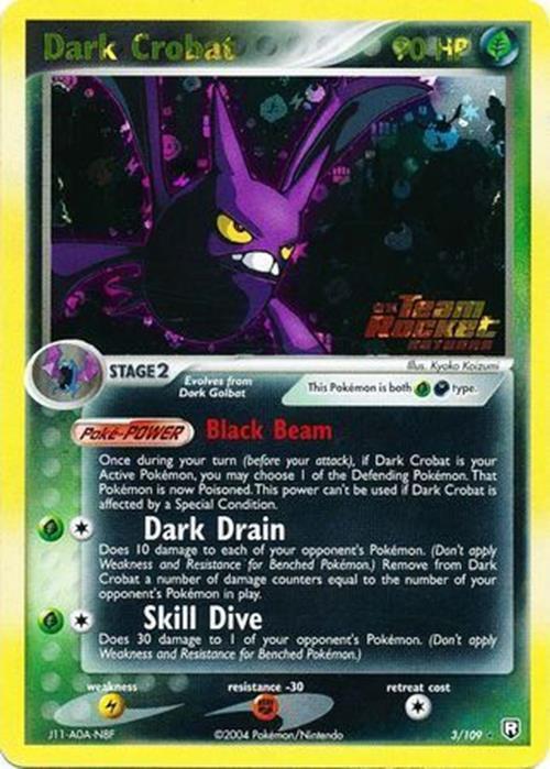 Dark Crobat (3/109) (Stamped) [EX: Team Rocket Returns] | Tabernacle Games