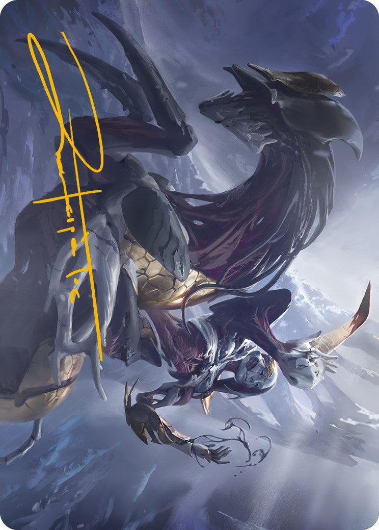 Ria Ivor, Bane of Bladehold Art Card (Gold-Stamped Signature) [Phyrexia: All Will Be One Art Series] | Tabernacle Games