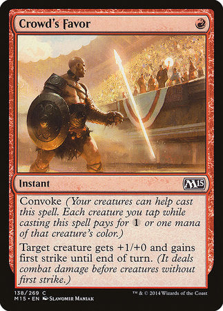 Crowd's Favor [Magic 2015] | Tabernacle Games