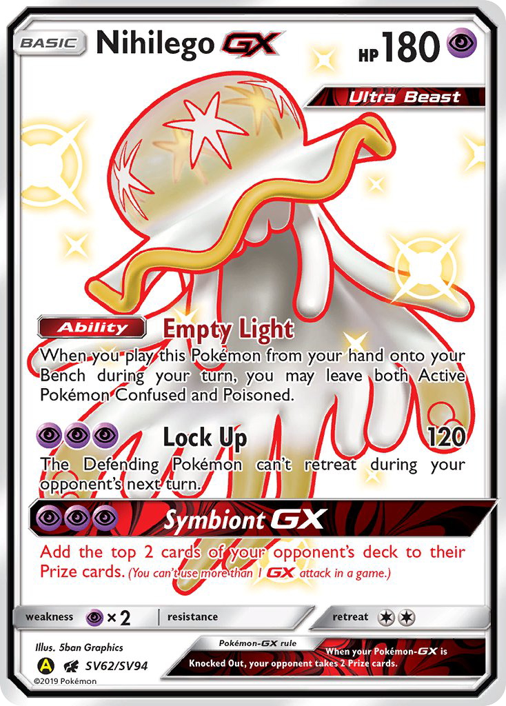 Nihilego GX (SV62/SV94) [Sun & Moon: Hidden Fates - Shiny Vault] | Tabernacle Games