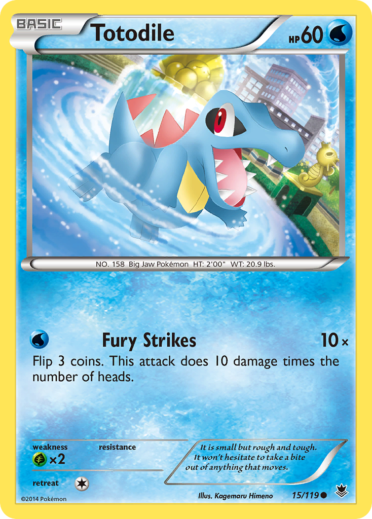 Totodile (15/119) [XY: Phantom Forces] | Tabernacle Games