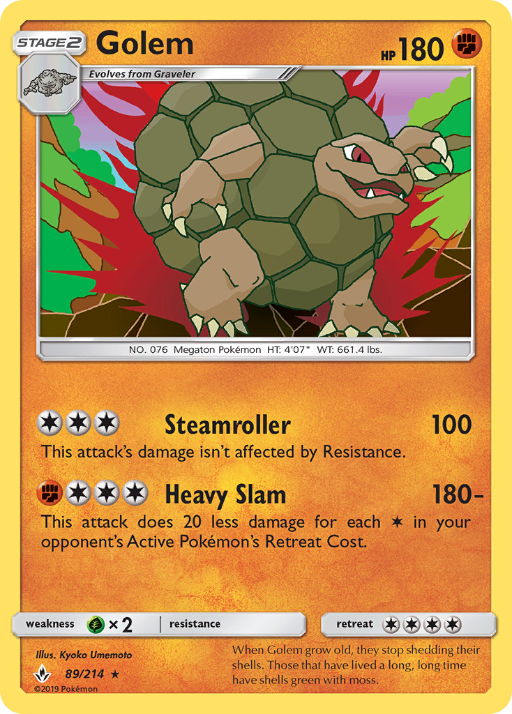 Golem (89/214) [Sun & Moon: Unbroken Bonds] | Tabernacle Games