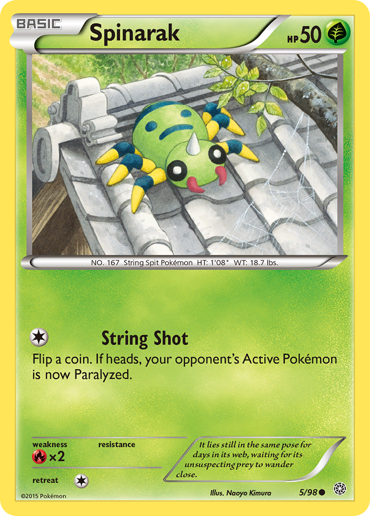 Spinarak (5/98) [XY: Ancient Origins] | Tabernacle Games