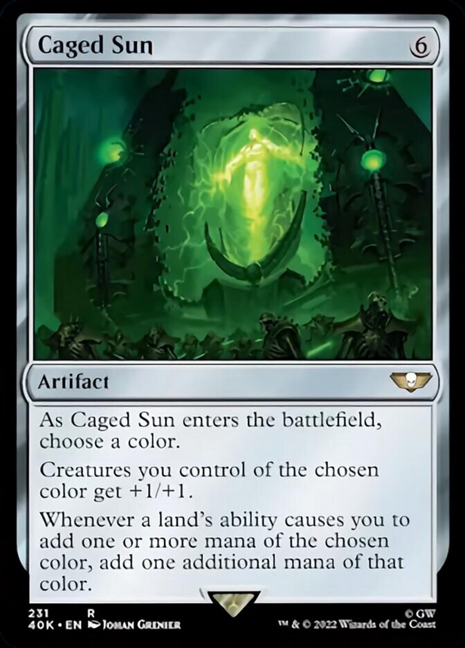 Caged Sun (Surge Foil) [Universes Beyond: Warhammer 40,000] | Tabernacle Games