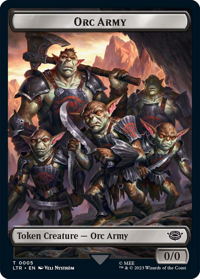 Orc Army Token (05) [The Lord of the Rings: Tales of Middle-Earth Tokens] | Tabernacle Games