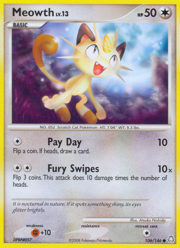 Meowth (106/146) [Diamond & Pearl: Legends Awakened] | Tabernacle Games