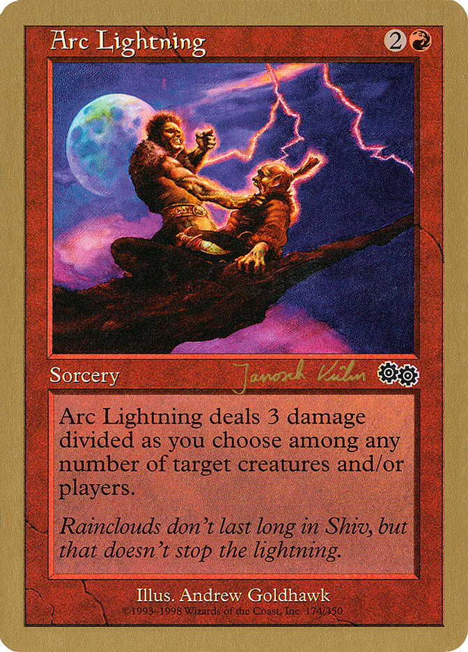 Arc Lightning (Janosch Kuhn) [World Championship Decks 2000] | Tabernacle Games