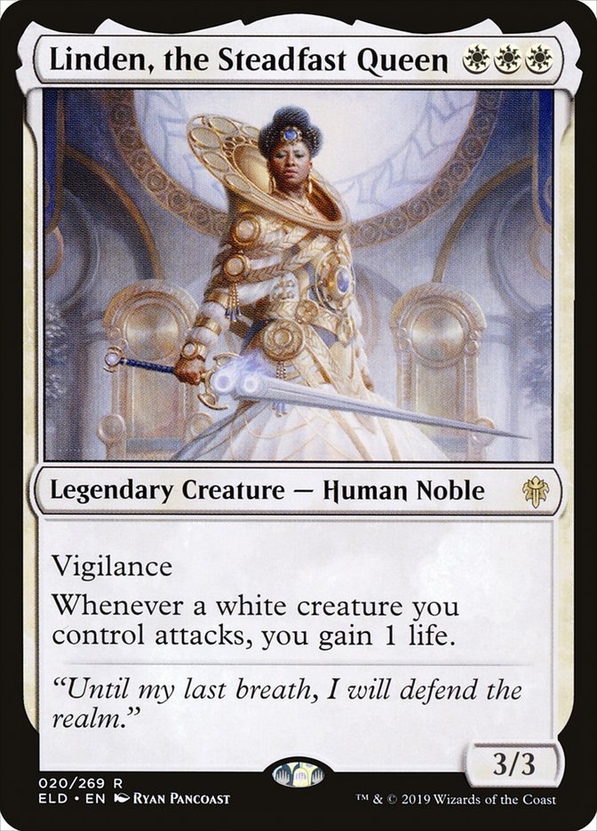 Linden, the Steadfast Queen [Throne of Eldraine] | Tabernacle Games