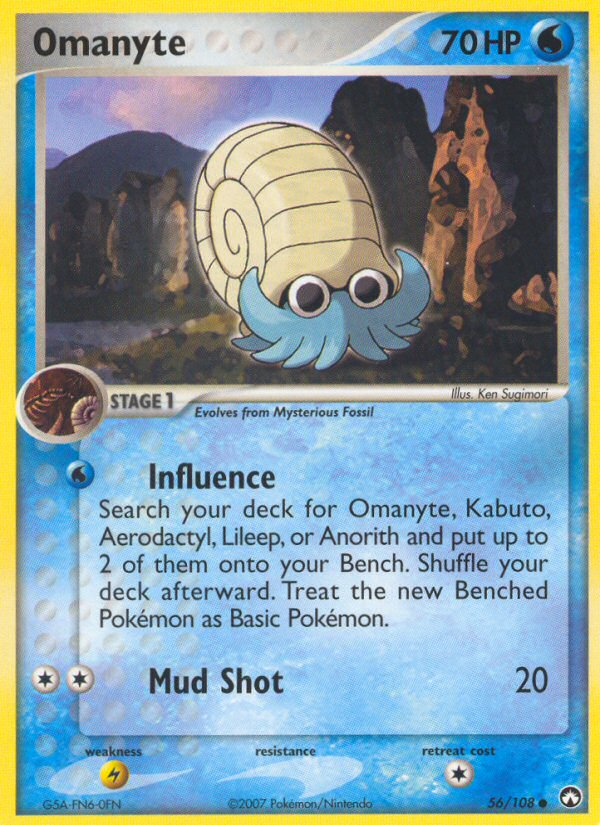 Omanyte (56/108) [EX: Power Keepers] | Tabernacle Games