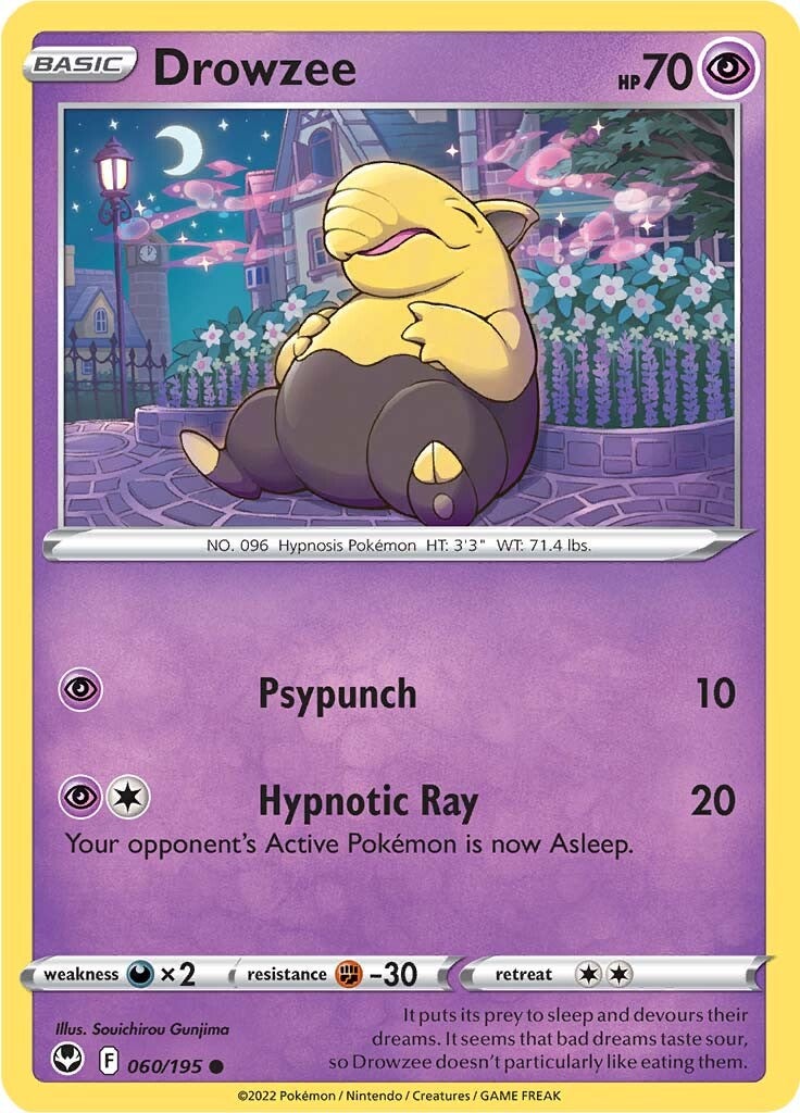 Drowzee (060/195) [Sword & Shield: Silver Tempest] | Tabernacle Games