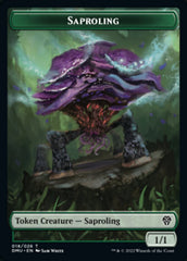 Saproling // Zombie Double-sided Token [Dominaria United Tokens] | Tabernacle Games