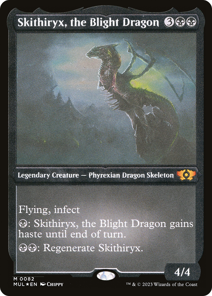 Skithiryx, the Blight Dragon (Foil Etched) [Multiverse Legends] | Tabernacle Games