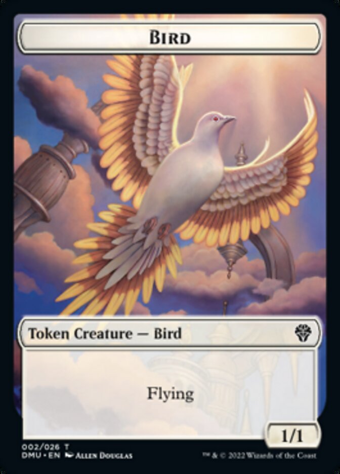 Bird (002) // Merfolk Double-sided Token [Dominaria United Tokens] | Tabernacle Games