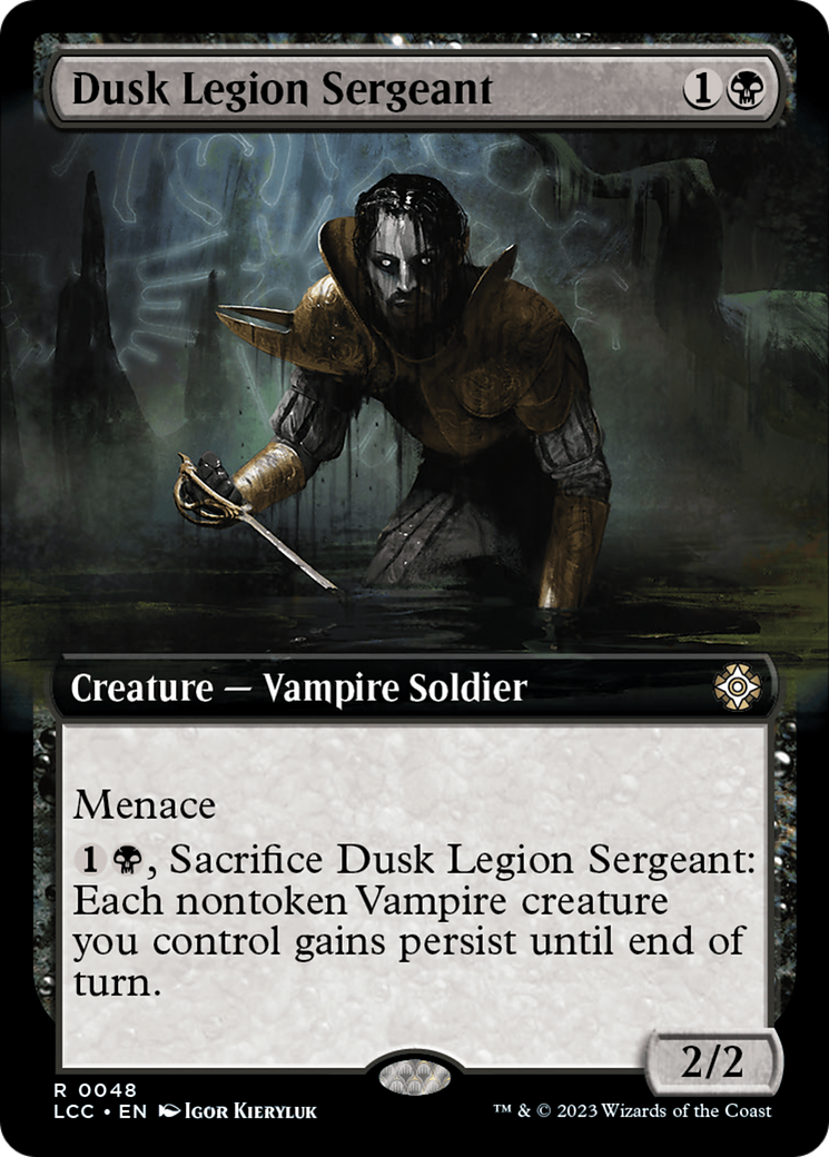 Dusk Legion Sergeant (Extended Art) [The Lost Caverns of Ixalan Commander] | Tabernacle Games