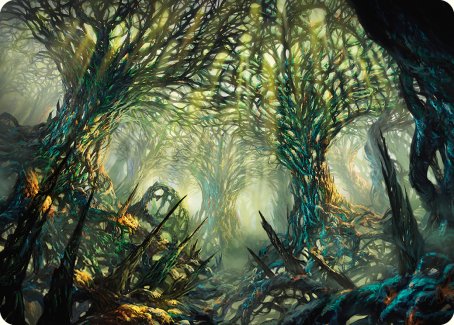 The Hunter Maze Art Card [Phyrexia: All Will Be One Art Series] | Tabernacle Games
