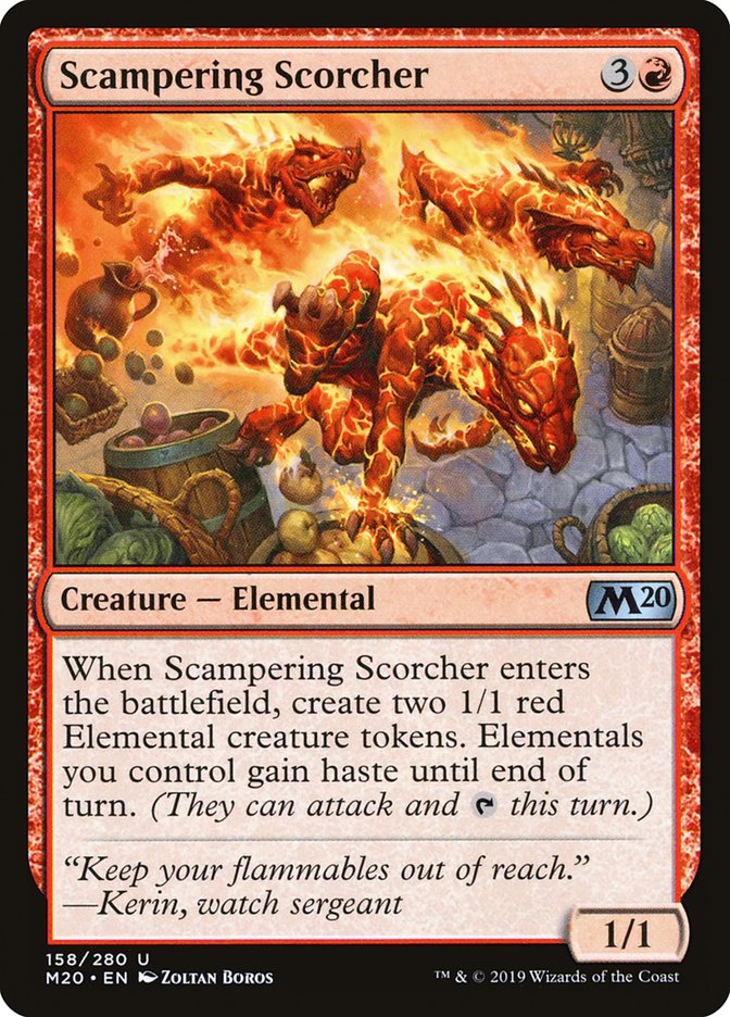 Scampering Scorcher [Core Set 2020] | Tabernacle Games