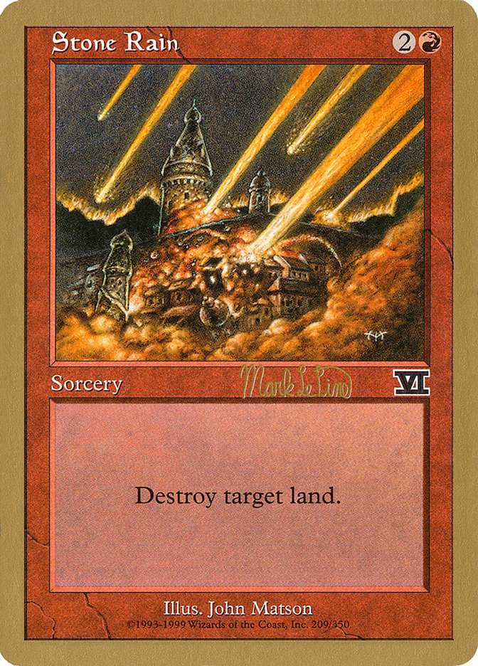 Stone Rain (Mark Le Pine) [World Championship Decks 1999] | Tabernacle Games