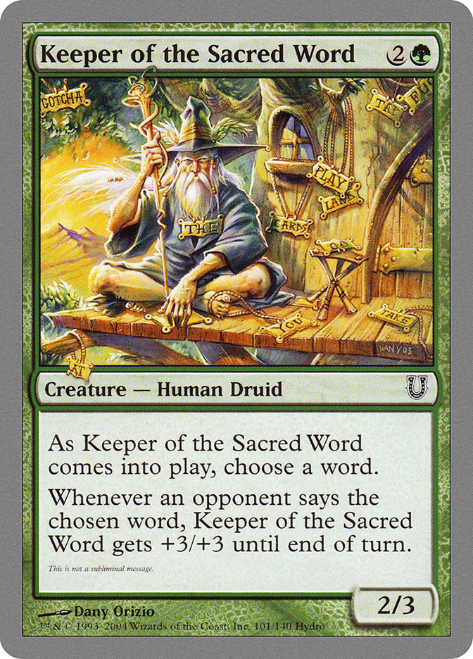 Keeper of the Sacred Word [Unhinged] | Tabernacle Games