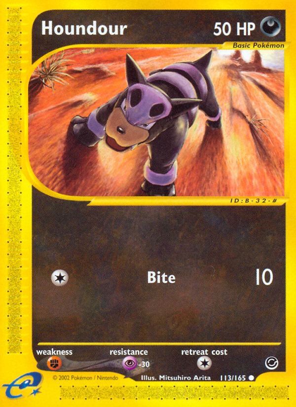 Houndour (113/165) [Expedition: Base Set] | Tabernacle Games