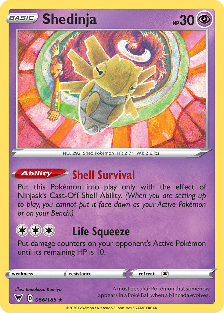 Shedinja (066/185) [Sword & Shield: Vivid Voltage] | Tabernacle Games