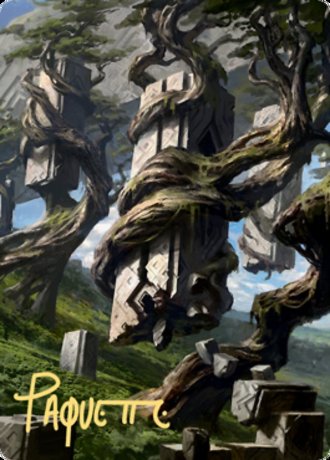 Forest 2 Art Card (Gold-Stamped Signature) [Zendikar Rising Art Series] | Tabernacle Games