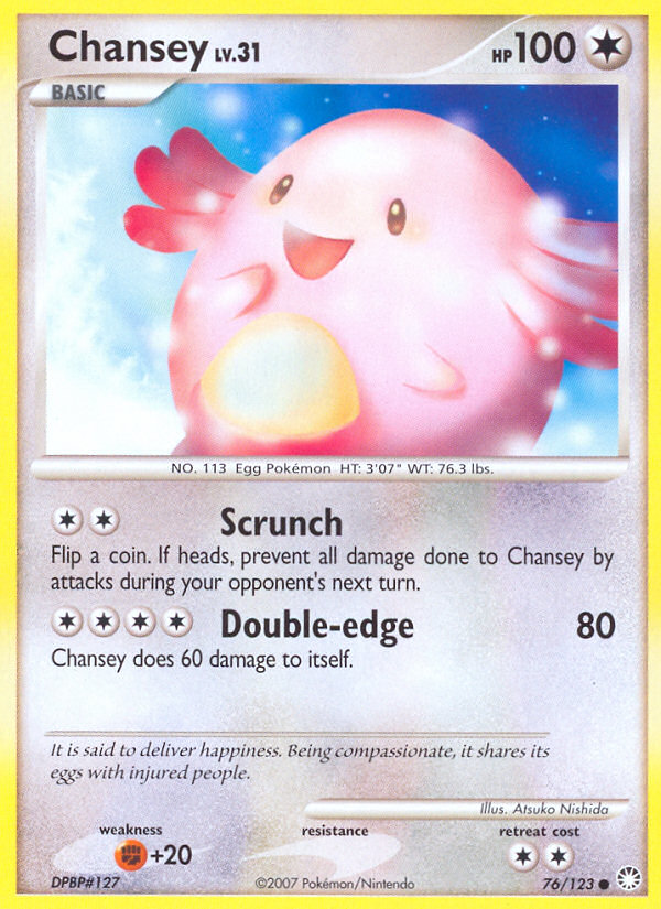 Chansey (76/123) [Diamond & Pearl: Mysterious Treasures] | Tabernacle Games
