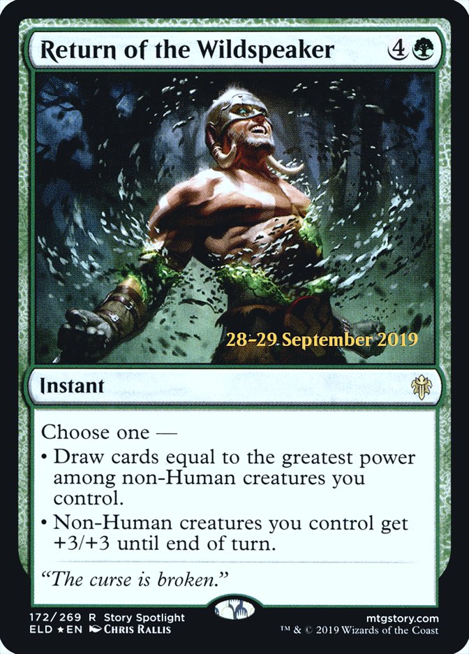 Return of the Wildspeaker  [Throne of Eldraine Prerelease Promos] | Tabernacle Games